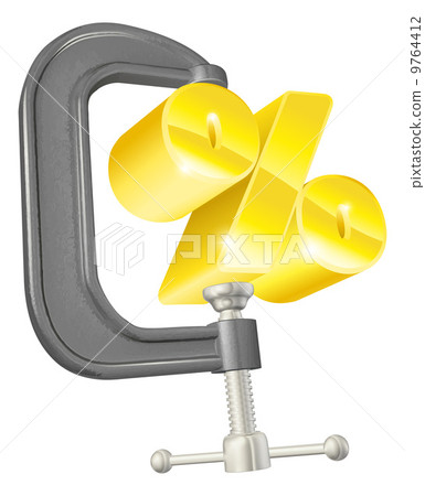Clamp percent concept Clamp percent concept 9764412