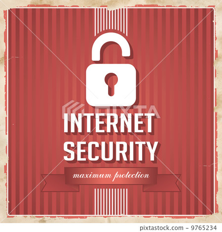 Internet Security Concept in Flat Design. Internet Security Concept in Flat Design. 9765234