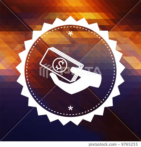 Donate Concept on Triangle Background. 9765253