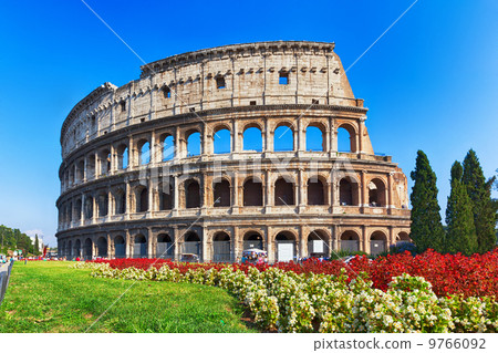 ancient Colosseum in Rome, Italy 9766092