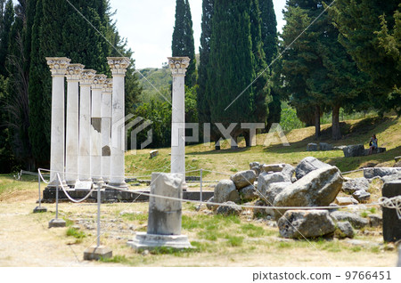 Historical ruins of Asclepieion on Kos 9766451