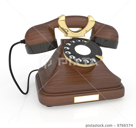 3d Retro phone. 3d Retro phone. 9766574