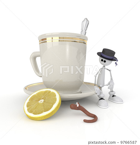 The little man with a mug. 9766587