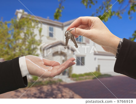 Handing Over The Keys and New House Handing Over The Keys and New House 9766919