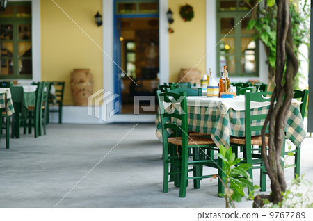 Beautiful outdoor cafe 9767289