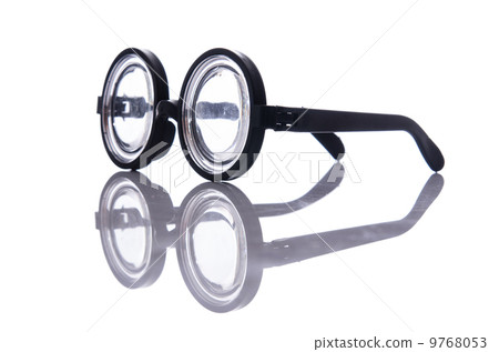 Funny nerd glasses isolated on white Funny nerd glasses isolated on white 9768053