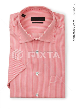 Nice male shirt isolated on the white Nice male shirt isolated on the white 9768212