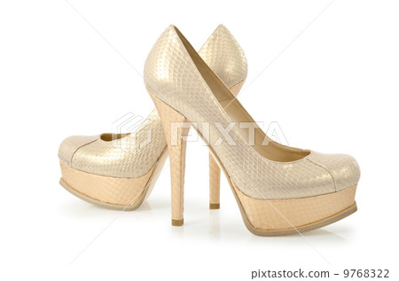 Nice woman shoes isolated on white Nice woman shoes isolated on white 9768322