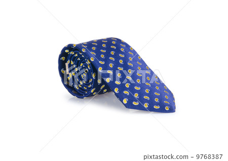 Elegant silk male tie ( necktie ) on white Elegant silk male tie ( necktie ) on white 9768387
