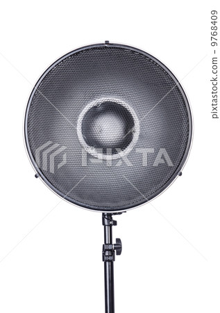 Studio light stand isolated on the white Studio light stand isolated on the white 9768409