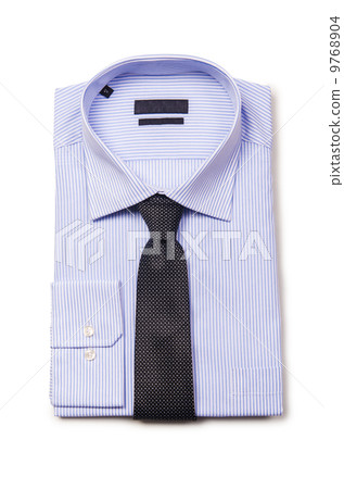 Nice male shirt isolated on the white 9768904