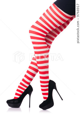 Woman with long legs and stockings Woman with long legs and stockings 9768917
