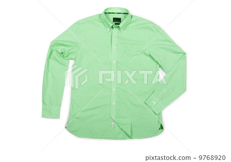 Nice male shirt isolated on the white Nice male shirt isolated on the white 9768920