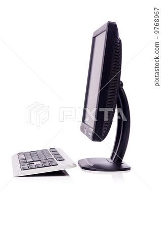 Computer monitor isolated on the white Computer monitor isolated on the white 9768967