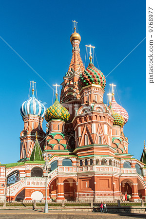 Famous st Vasily Blessed cathedral in Moscow Famous st Vasily Blessed cathedral in Moscow 9768977