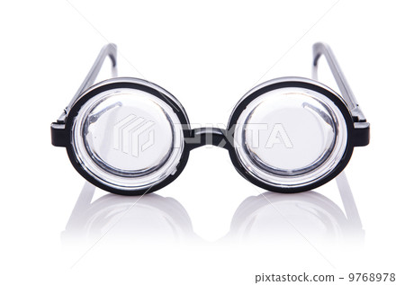 Funny nerd glasses isolated on white Funny nerd glasses isolated on white 9768978
