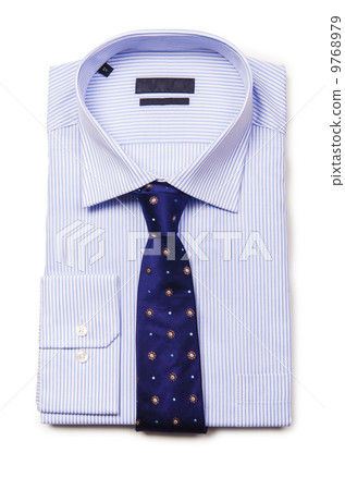 Nice male shirt isolated on the white 9768979