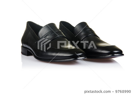 Fashion concept with male shoes on white 9768990