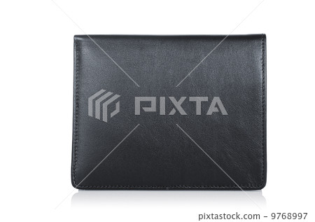 Leather wallet isolated on the white Leather wallet isolated on the white 9768997