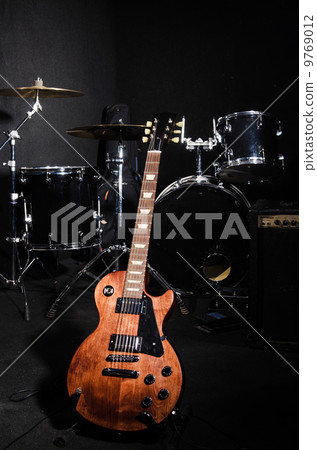 Set of musical instruments during concert Set of musical instruments during concert 9769012