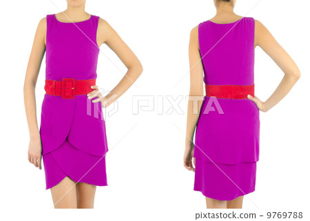 Set of woman dress on white Set of woman dress on white 9769788