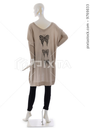 Woman in fashion dress concept on white Woman in fashion dress concept on white 9769833