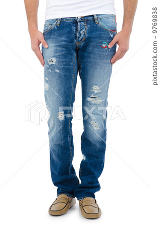 Trousers isolated on the white background 9769838