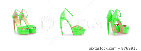 Woman shoes isolated on white Woman shoes isolated on white 9769915