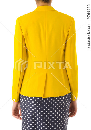 Woman in fashion dress concept on white Woman in fashion dress concept on white 9769933