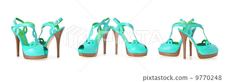 Woman shoes isolated on white 9770248