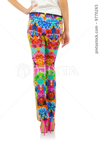 Trousers isolated on the white background 9770265