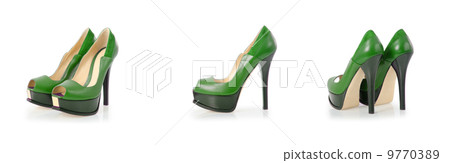 Woman shoes isolated on white Woman shoes isolated on white 9770389
