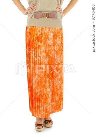 Woman in fashion dress concept on white Woman in fashion dress concept on white 9770406