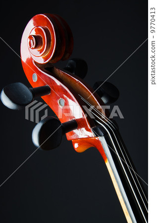 Violin on the black background Violin on the black background 9770413