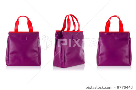 Set of woman bags isolated on the white 9770443