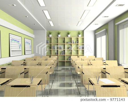 Interior of the lecture-room for seminars, studies, trainings or 9771143