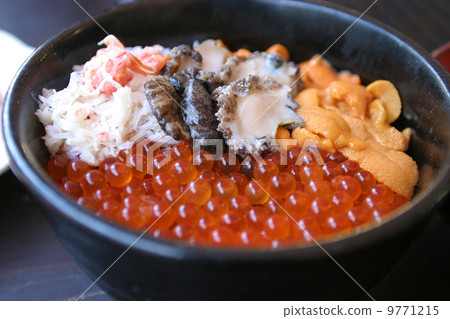 Seafood bowl with plenty of taste in Hokkaido 9771215