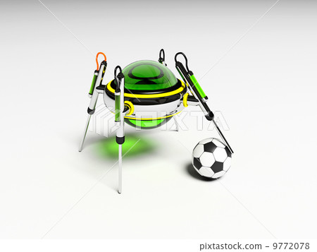 Robot plays football 9772078