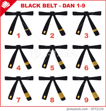 Black belts set martial arts Black belts set martial arts 9772134