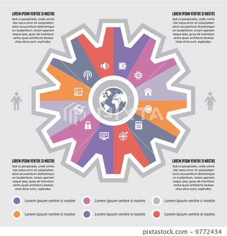 Infographic Concept for Presentaton - internet vector scheme with icons Infographic Concept for Presentaton - internet vector scheme with icons 9772434