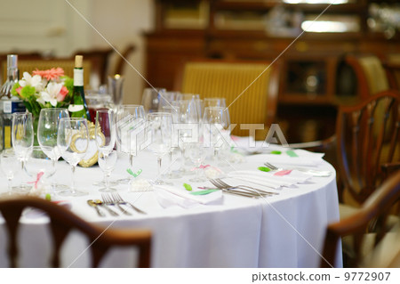 Table set for an event party Table set for an event party 9772907