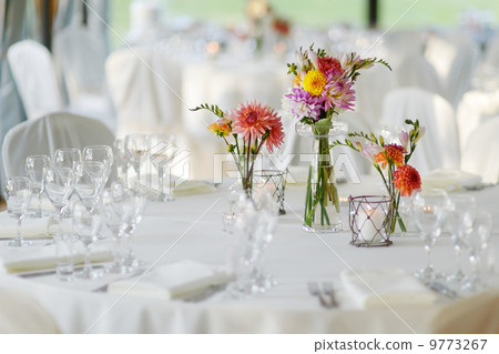 Table set for an event party Table set for an event party 9773267