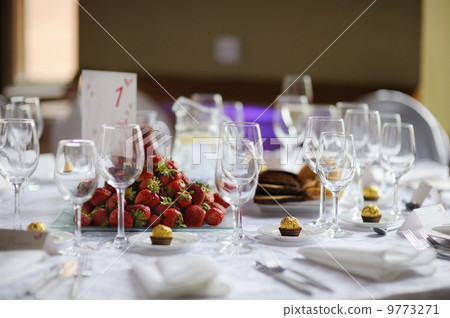 Table set for an event party 9773271
