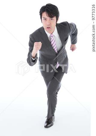 商人運行經濟上升的圖像 9773316