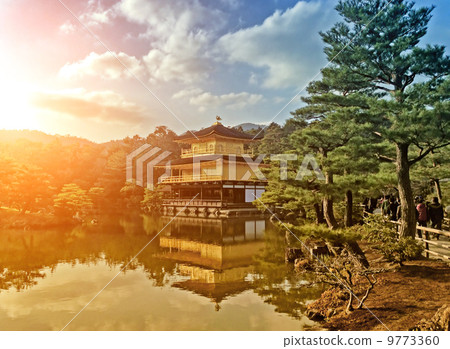Famous Golden Pavilion Kinkaku-ji in Kyoto Japan Famous Golden Pavilion Kinkaku-ji in Kyoto Japan 9773360