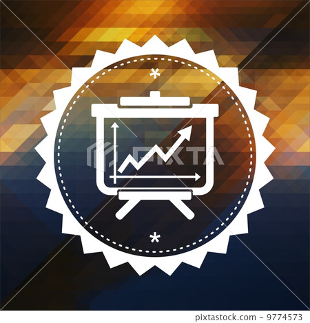 Growth Concept on Triangle Background. 9774573