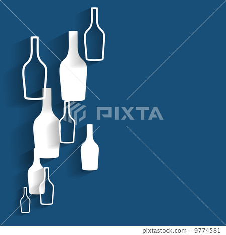 vector illustration silhouette alcohol bottle vector illustration silhouette alcohol bottle 9774581