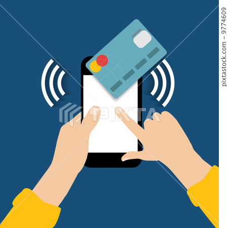 Cloud Computing Concept on Different Electronic Devices. Vector Cloud Computing Concept on Different Electronic Devices. Vector 9774609