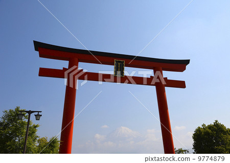 從富士山主要的島山淺間神社看富士山 9774879