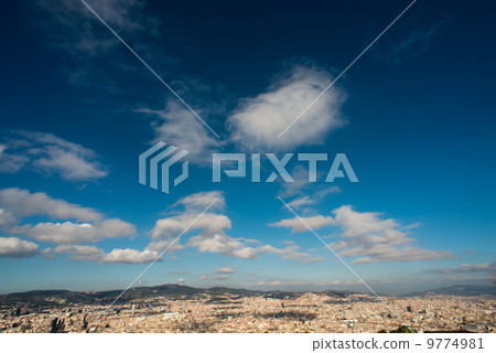 巴塞羅那鎮視圖西班牙風景照片 9774981